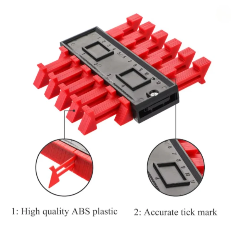 프로파일 복사 게이지, 형상 게이지 복사기, 플라스틱 윤곽 복사기, 목공용 마법 측정 도구