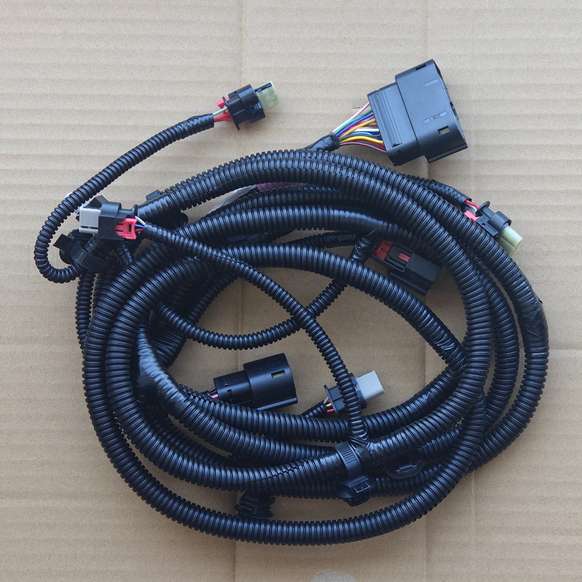 Detailopname van de plug and play kabelboom fitting