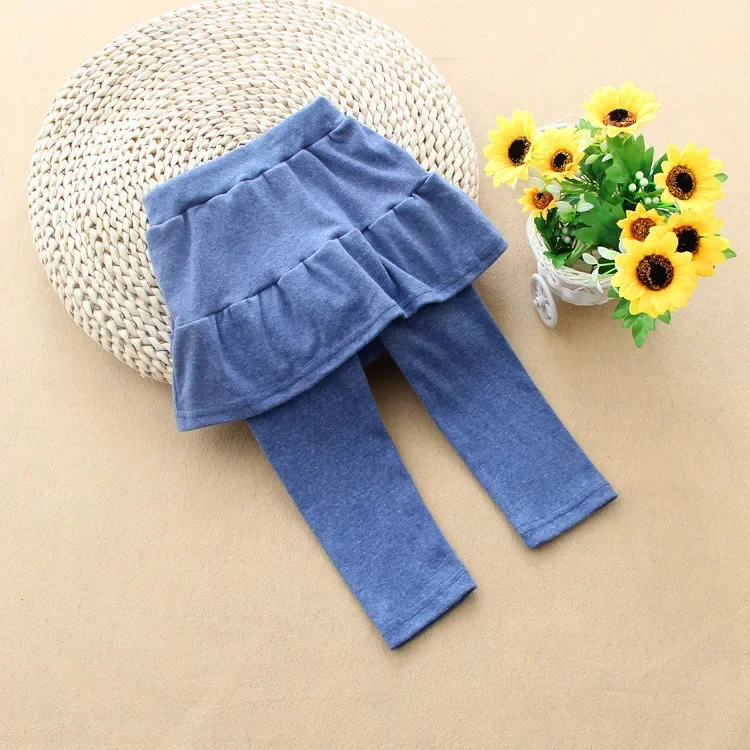 Autumn and Winter Girls Leggings Baby Kids Cotton Skirt Trousers Children Matching Clothes Ruffle Pants