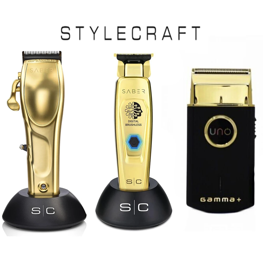 전문 GAMMA + XErgo ONYX 리튬 무선 헤어 클리퍼, 트리머, 포일 면도기, 이발사 및 스타일리스트용