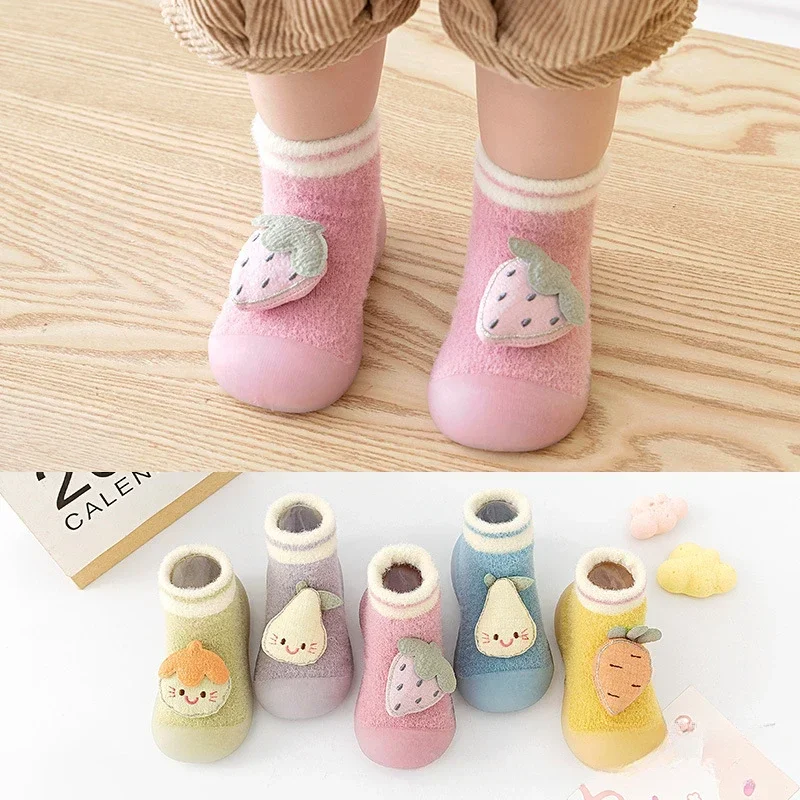 new-baby-toddler-shoes-soft-bottom-baby-autumn-and-winter-coral-velvet-small-children's-padded-thickening-warm-socks-shoes