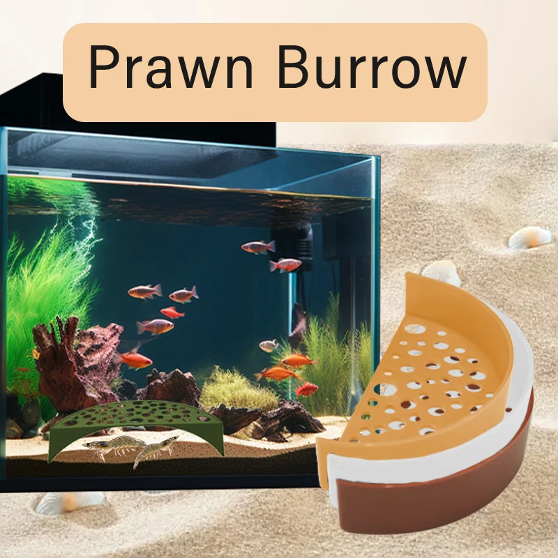 Shrimp Cave Hideout Shrimp Tunnel Breeding Protector Aquarium Hide Shelter Protector Breeding Protection Supplies aquarium decoration