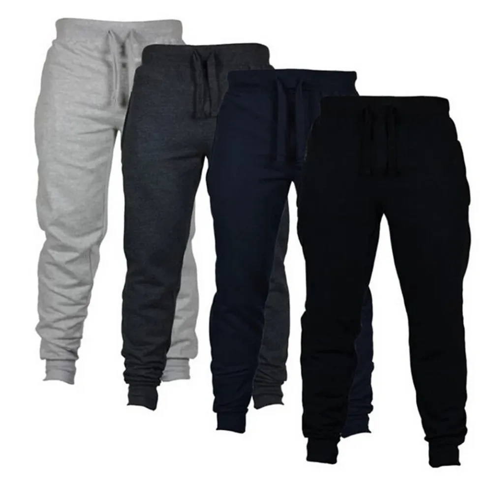 2023 pantaloni da jogging da uomo pantaloni Casual da uomo Fitness abbigliamento sportivo pantaloni da tuta pantaloni sportivi Skinny pantaloni sportivi da jogging da palestra neri