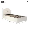 PINGGO Upholstered Bed 3ft Children's Bed Single Bed With Slatted Frame And Headboard Youth Bed Easy To Assemble (No Mattress) 6 PINGGO Upholstered Bed 3ft Children's Bed Single Bed With Slatted Frame And Headboard Youth Bed Easy To Assemble (No Mattress) 6