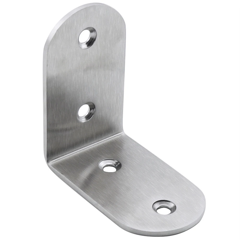 Description Picture 6 of itemStainless Steel Corner Bracket Hardware Thickened Square Corner Code 90-degree Right Angle L-shaped Fixed Bracket Connector