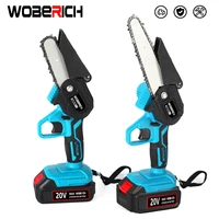 4inch/6inch Electric Mini Chain Saws Pruning ChainSaw Cordless Garden Tree Logging Trimming Saw Wood Cutting  For Makita 18V 1