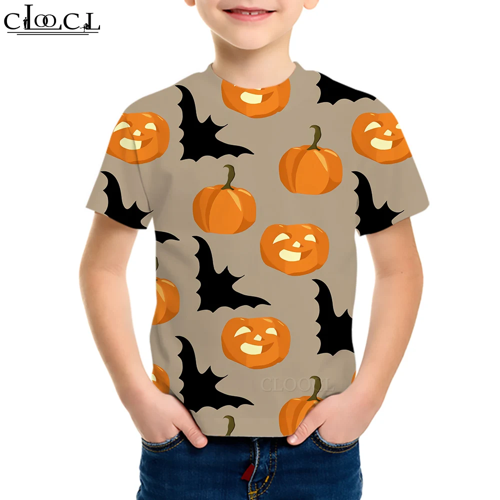 

CLOOCL Anime T-shirt Children Clothing 3D Printed Halloween Costumes Cartoons Boy Girl Fashion Clothes Short Sleeve Tees Tops