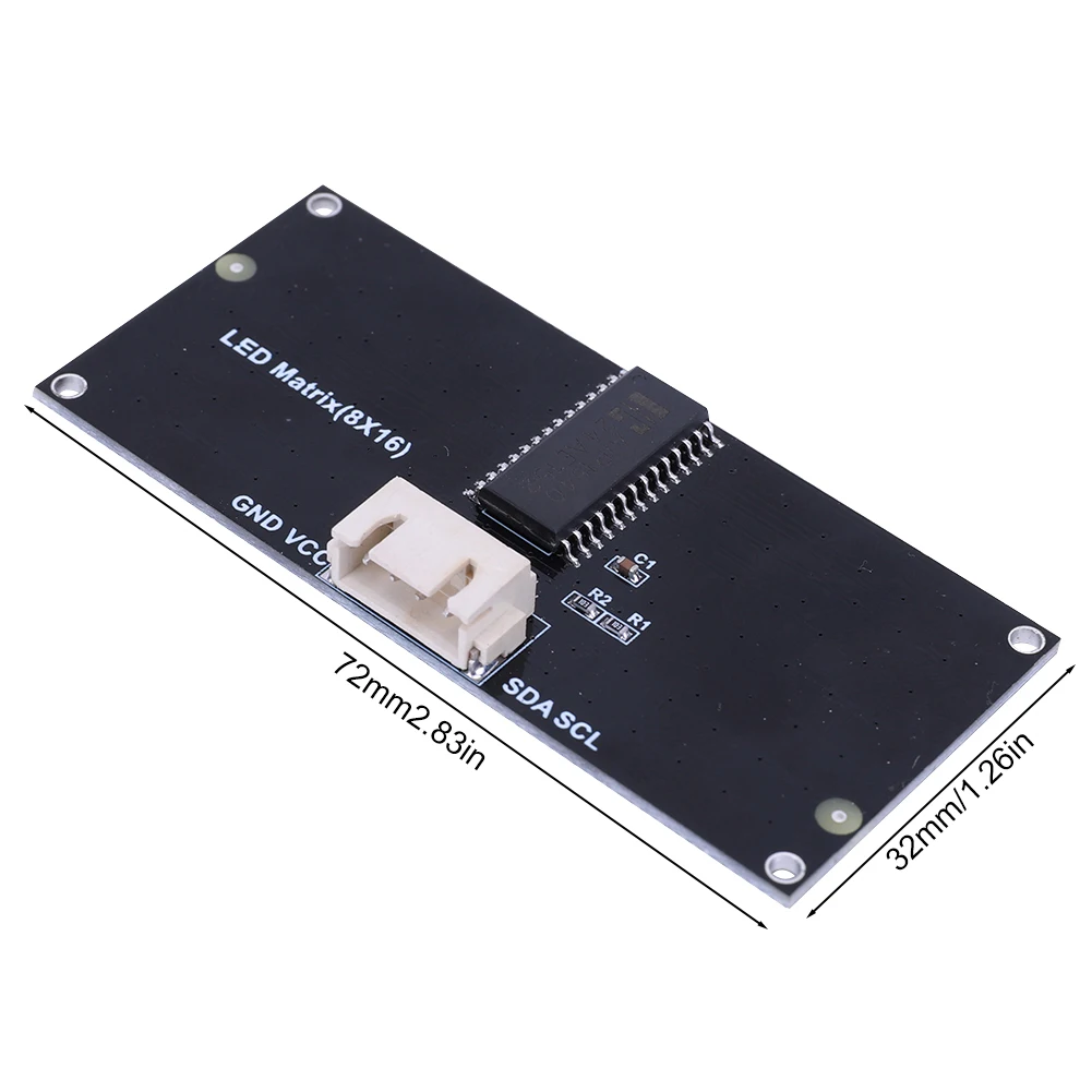 Ʈ LED  ÷ , I2C  Ʈ Ʈ , 3.3-5V LED ÷ , 4  ̾, 8x16, 1 