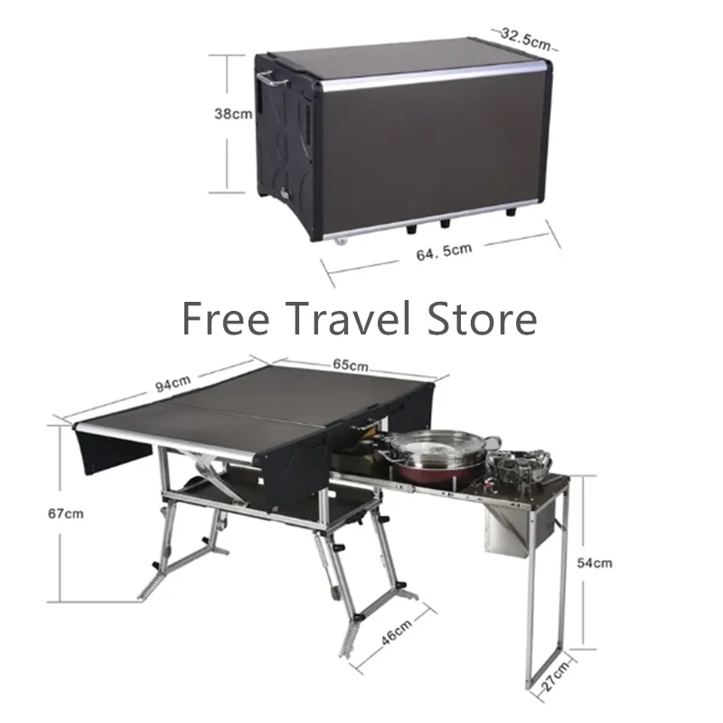 C650 portable camp kitchen travel kitchen camping outdoor