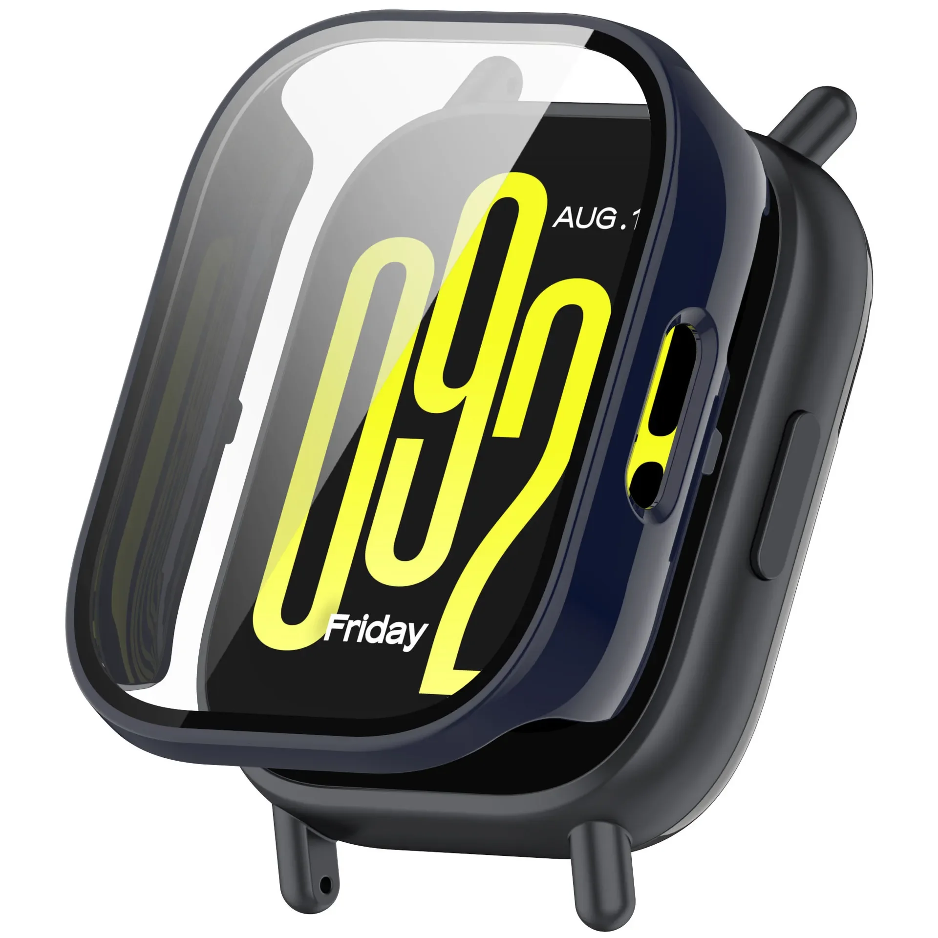 Durable Scratch-Proof Tempered Glass & PC Protective Watch Case Cover