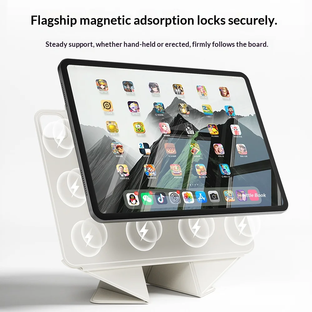 Premium Magnetic Tablet Case with Smart Folding Folio Cover