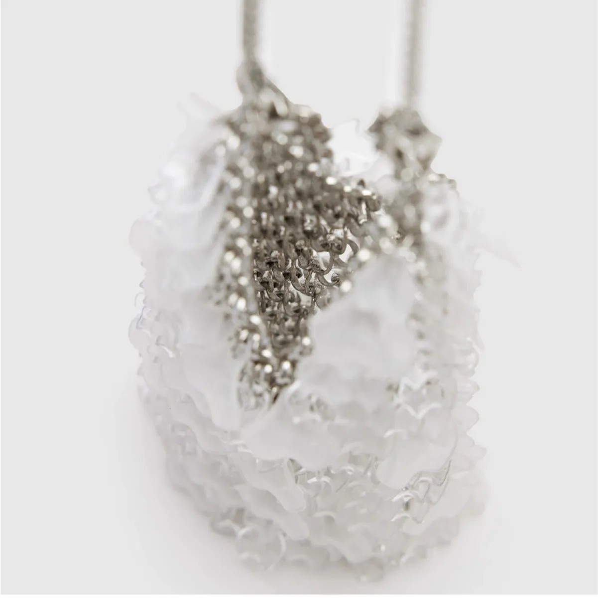 Customized Handmade Acrylic Solid Color Beads Women's Handheld Water Droplet Bag Fashionable Elegant High Grade Dinner Bags