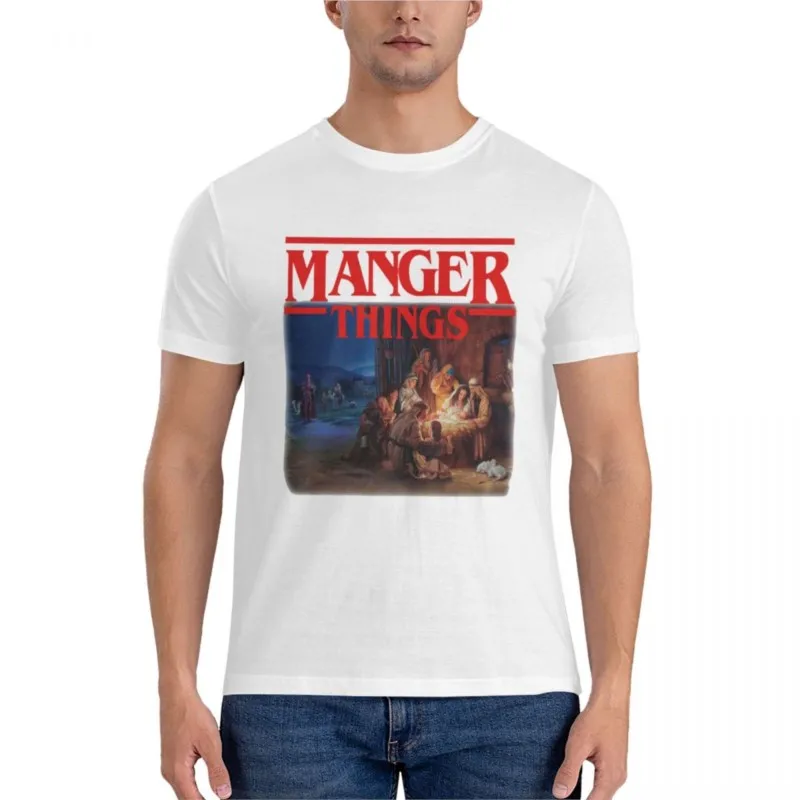 

Мужская футболка с изображением Иисуса джозера и вещей, футболки для мужчин, забавная графическая футболка, летняя мужская футболка