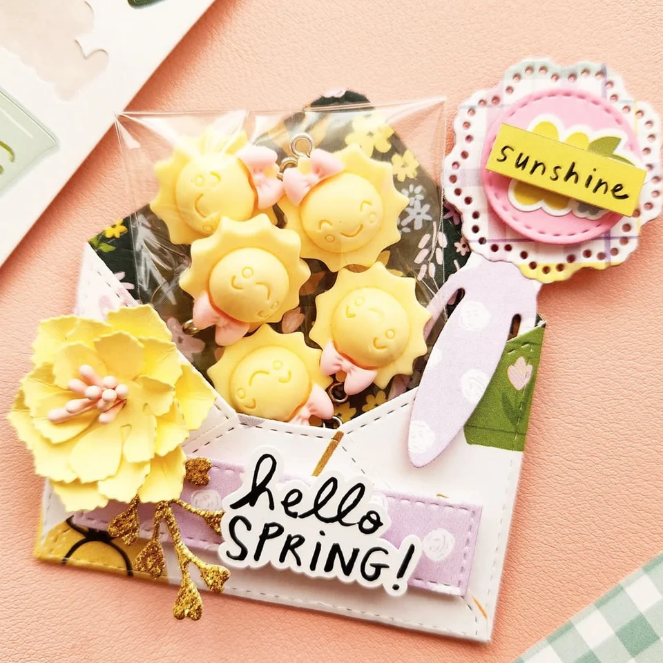 KSCRAFT Envelope Cutting Dies - Metal Stencils For Scrapbooking & Card Making