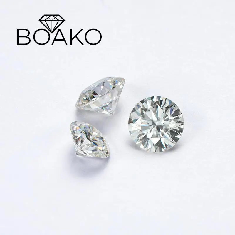 보아 코 모이사나이트 루즈 스톤 VVS1 0.5CT 1CT 5MM 6MM, 연구실용 모이사나이트 다이아몬드 보석 쥬얼리
