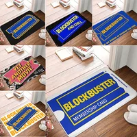 Blockbuster Carpet Lightweight Machine Washable Polyester Membership Card Design Doormat Perfect for Bedroom Kitchen Outdoor 1