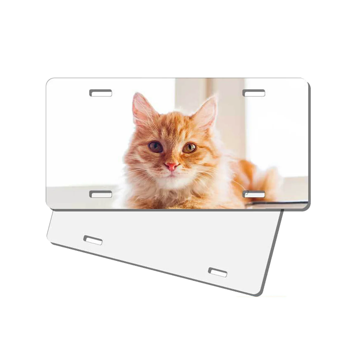 

14 Pack Sublimation License Plate Blanks, Thickness 0.65Mm Metal Automotive Sublimation License Plates Tag