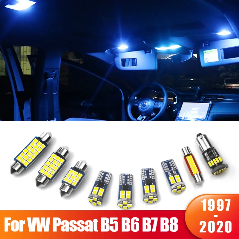 Для Volkswagen VW Passat B5 B6 B7 B8 1997 ~ 2020 1998 2008 2011 2013 2016 2017 Canbus светодиодные лампы для