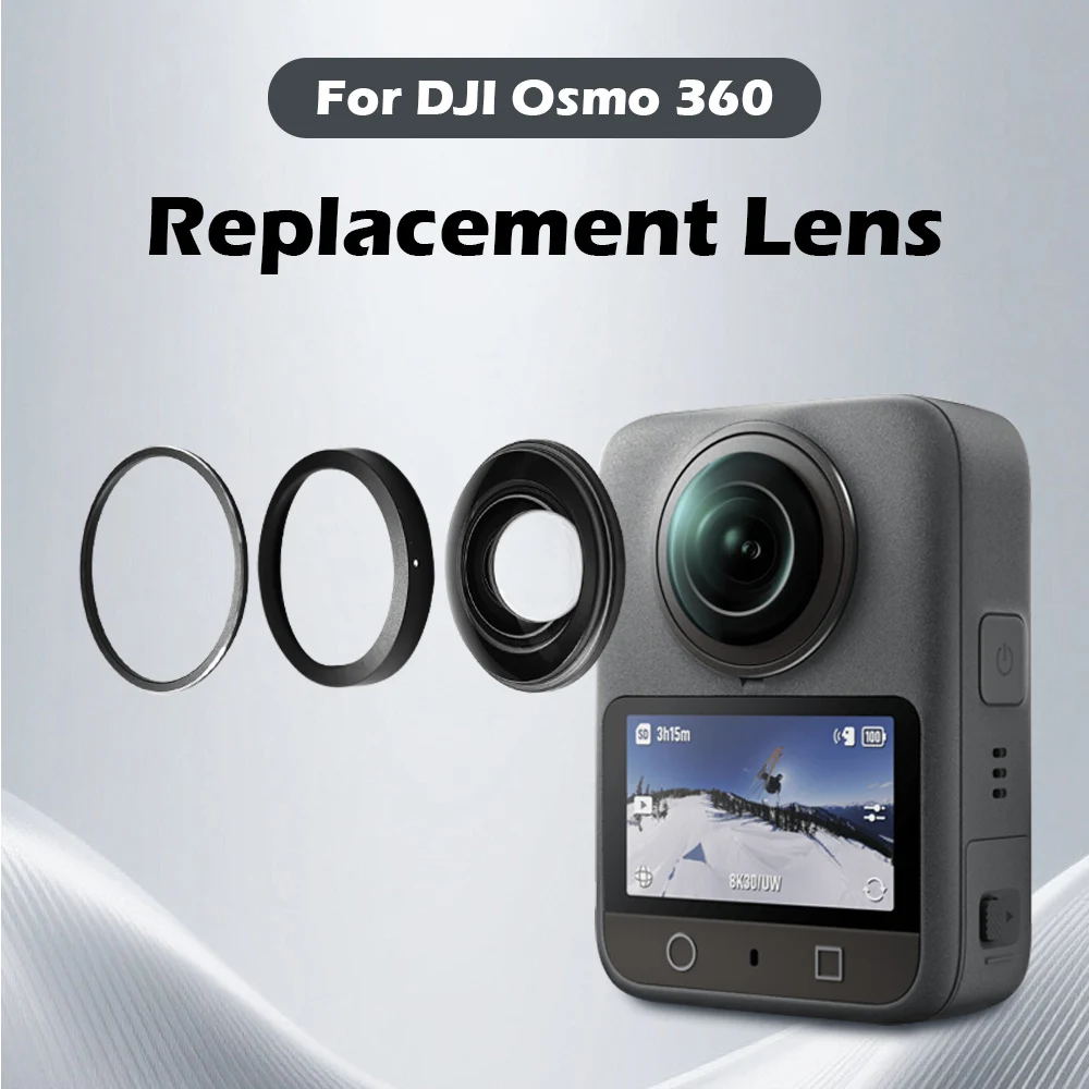 Lens Glass Replacement Kit with Aluminum Alloy Ring Mount