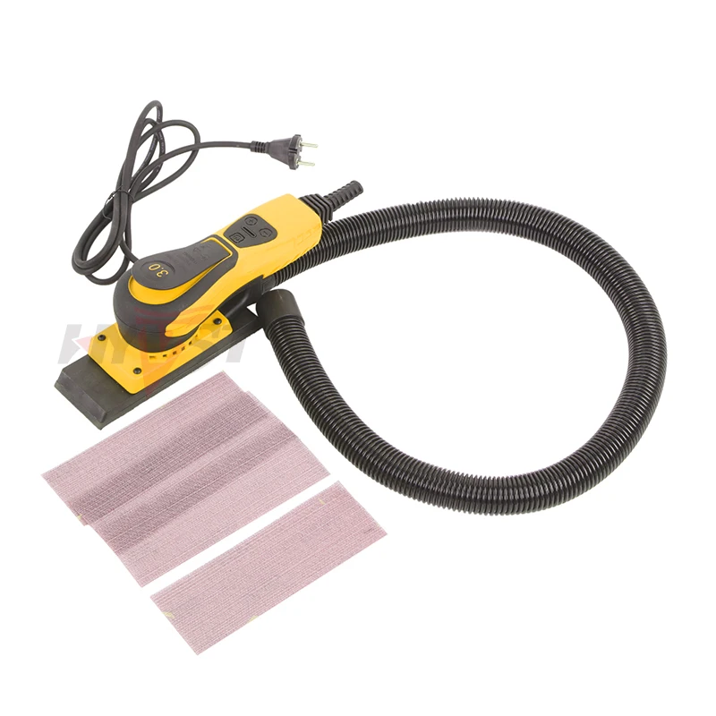HYVST Electric Square Brushless Random Orbital Sander Corded concrete Orbital grinder for Woodworking Drywall Sanding Polishing electric polisher,electric orbital sander