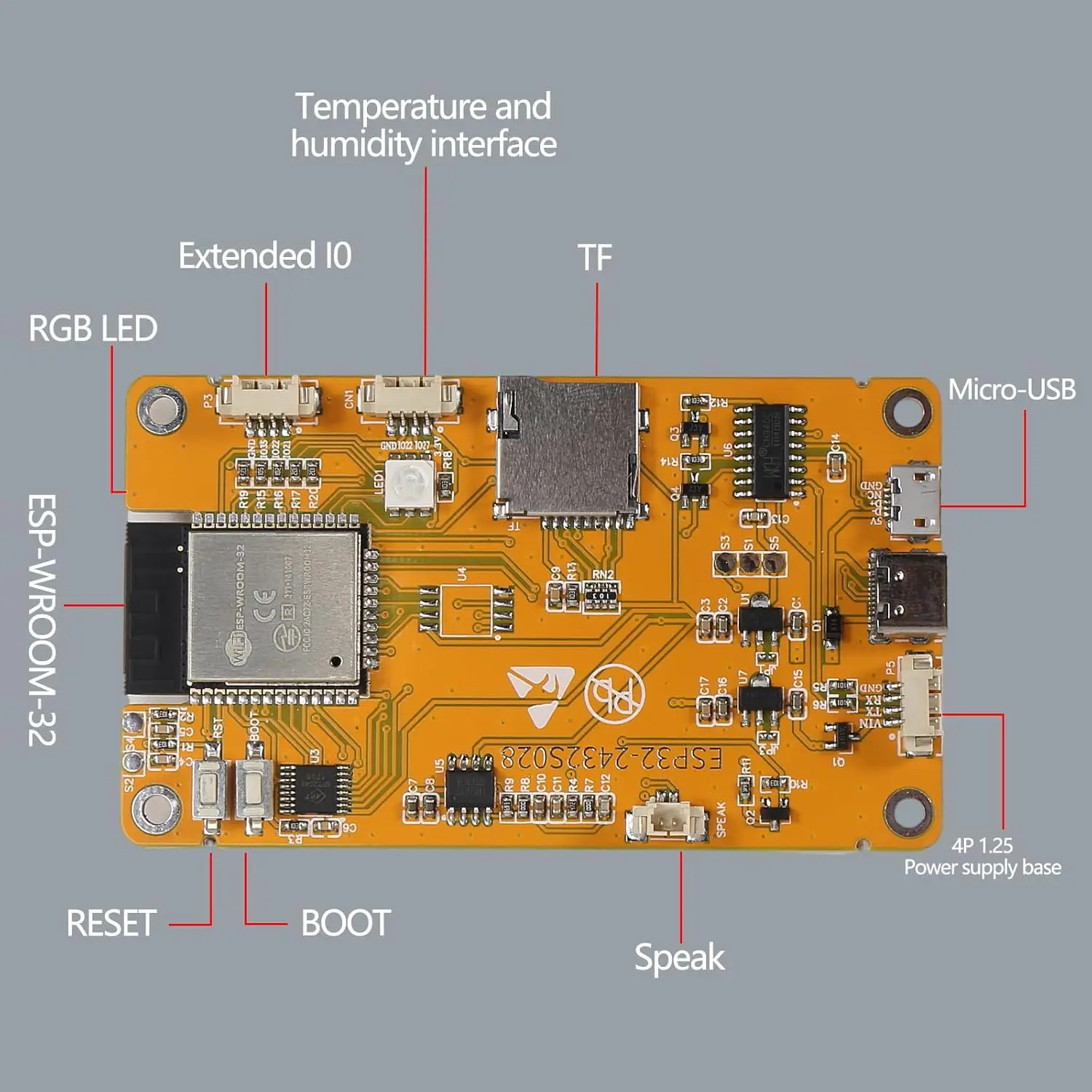 รูปสินค้า บอร์ดพัฒนา ESP32 หน้าจอสัมผัส TFT 2.8 นิ้ว