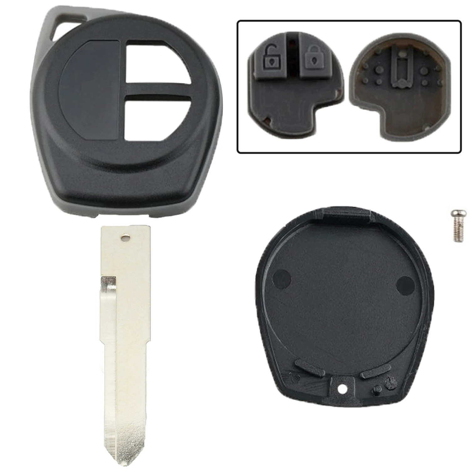 Car Key Shell For Suzuki Swift Grand SX4 Liana Splash Vitara Grand Vitara Alto Jimny Key 2 Buttons Fob Case NO Standard HU133R