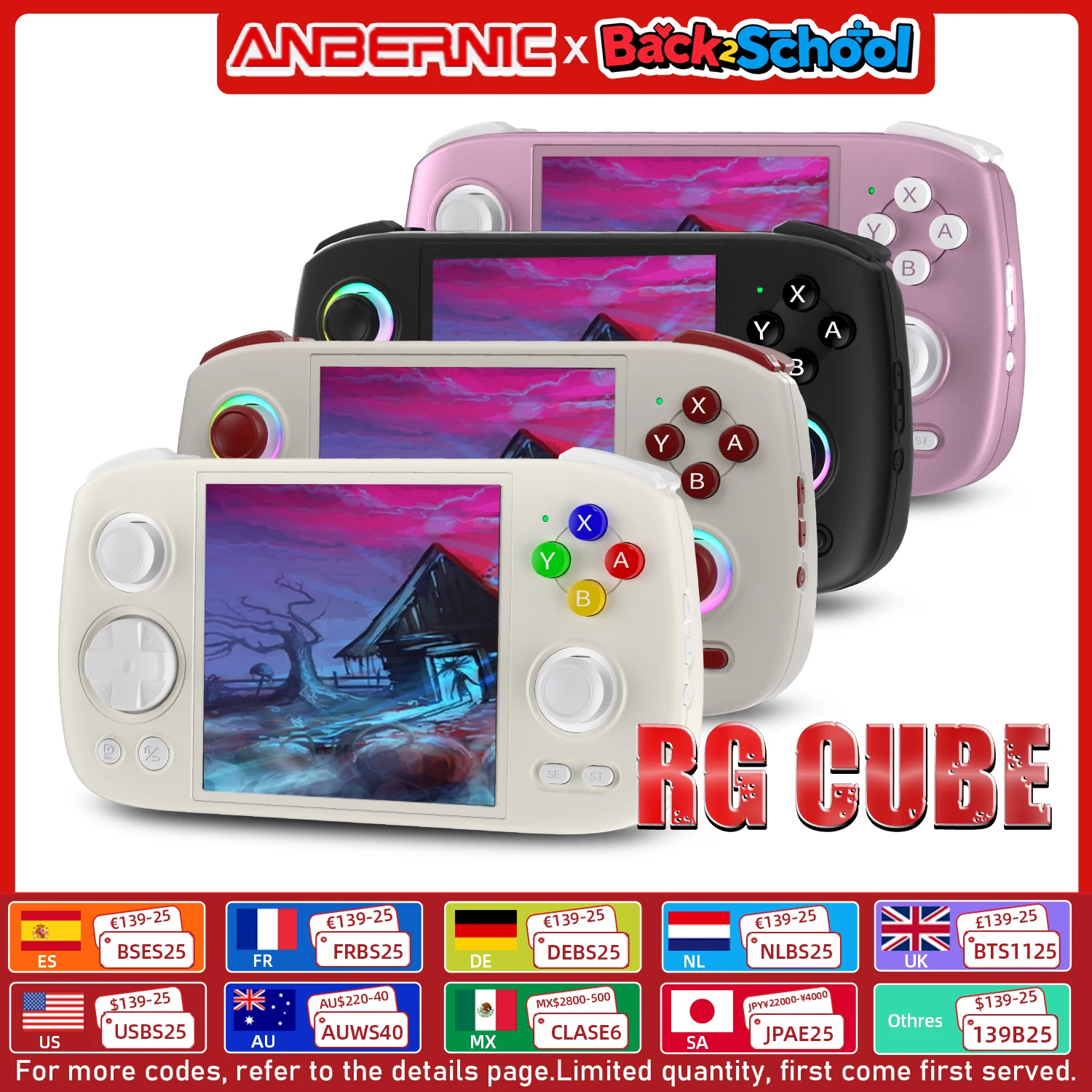 ANBERNIC RG Cube Retro Handheld Game Console 64bit Android