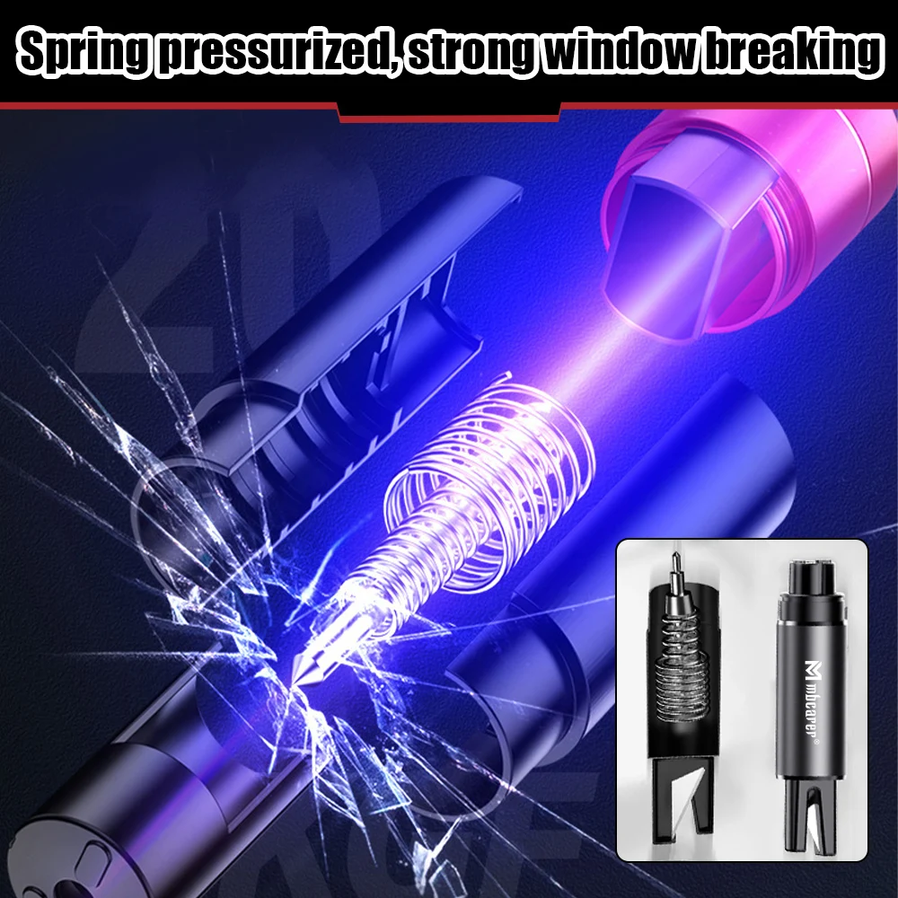 2in1 Alloy Car Safety Hammer Seat Belt Cutter With Car Phone Number Card Window Breaker Escape Emergency Hammer Rescue Tool mini emergency hammer,emergency window breaker,escape hammer