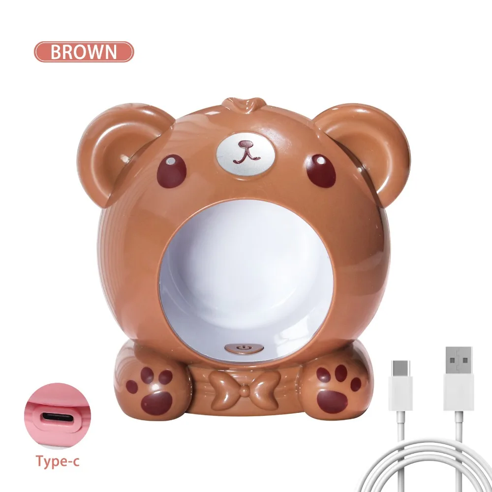 Description Picture 6 of itemNail Phototherapy Bear Nail Drying Lamp Manicure Tools Fast Dry Curing Bear Mini Nail Dryers UV LED Gel Polish Cured ABS