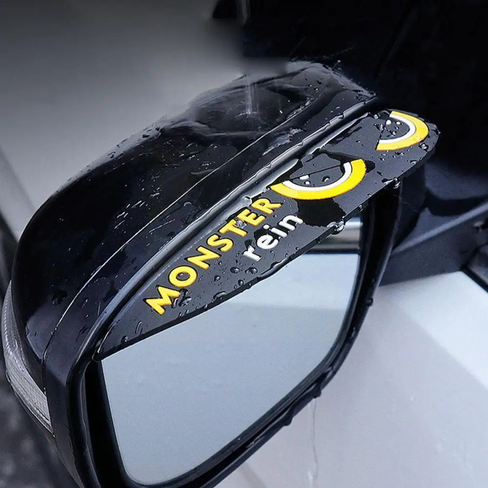 

Universal Car Rear View Mirror Sticker Rain Eyebrow Side Rain Protector Sunshade Auto Mirror Guard Cover Board B2A4