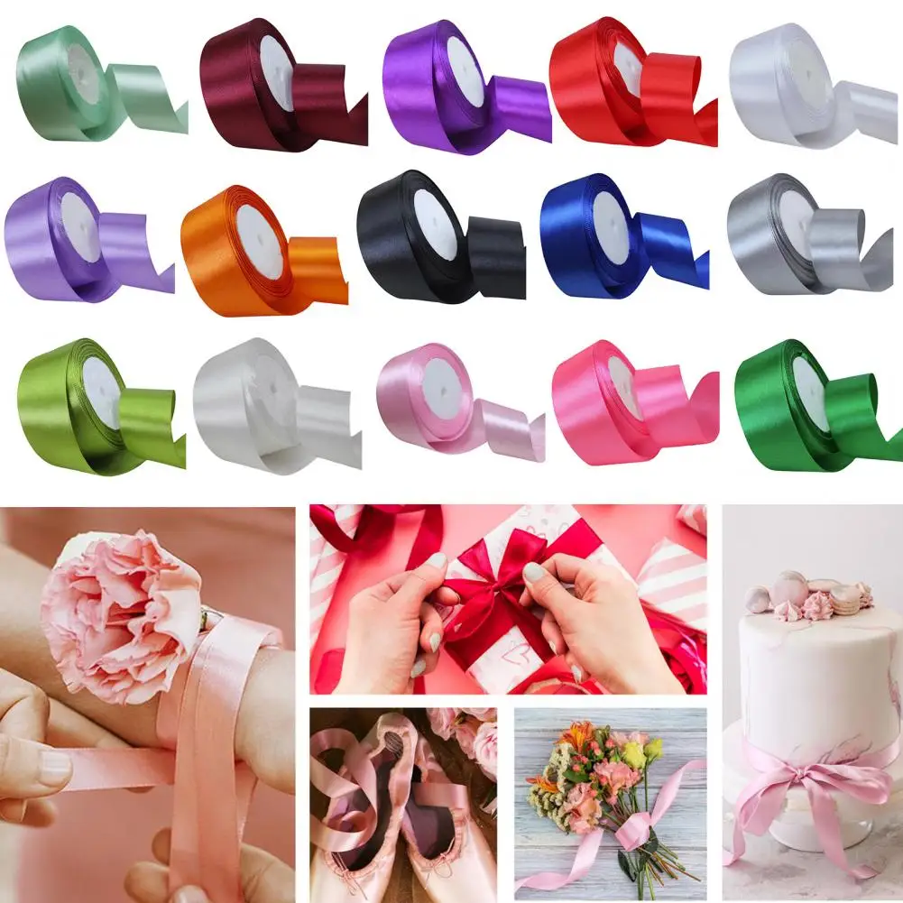 1 Roll 22m 4cm wide satin ribbon for wedding gift wrapping bouquets bow making decoration home decor, satin ribbons, ribbon decoration, ribbon supplies, satin ribbon