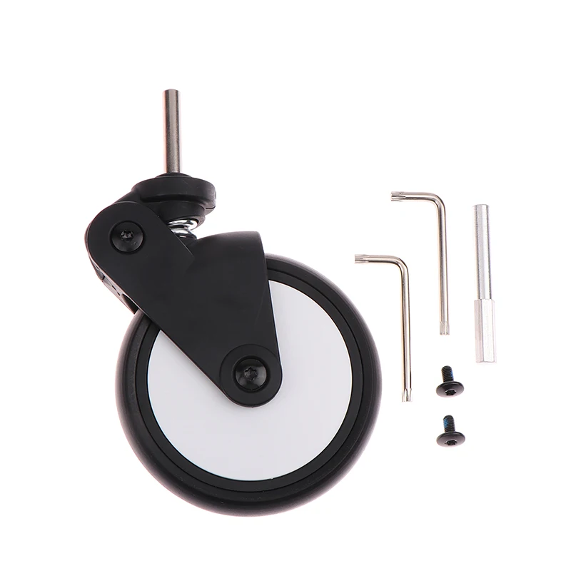 Stroller Replacement Rubber Wheels Front And Rear Wheel Stroller Accessories Compatible With