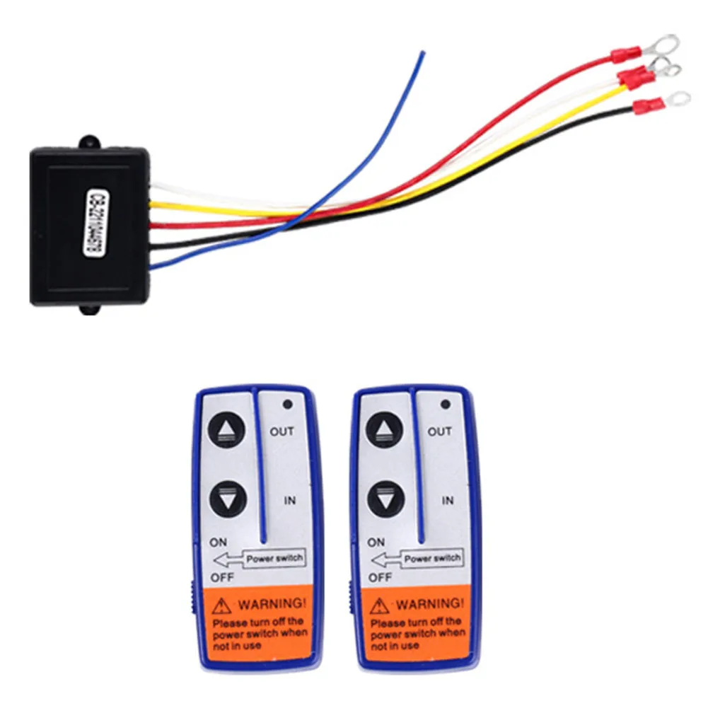 

Wireless Remote Control Solenoid for 12V Winch, 250A Contactor Twin Remote Kit, Shockproof and Corrosion Resistant