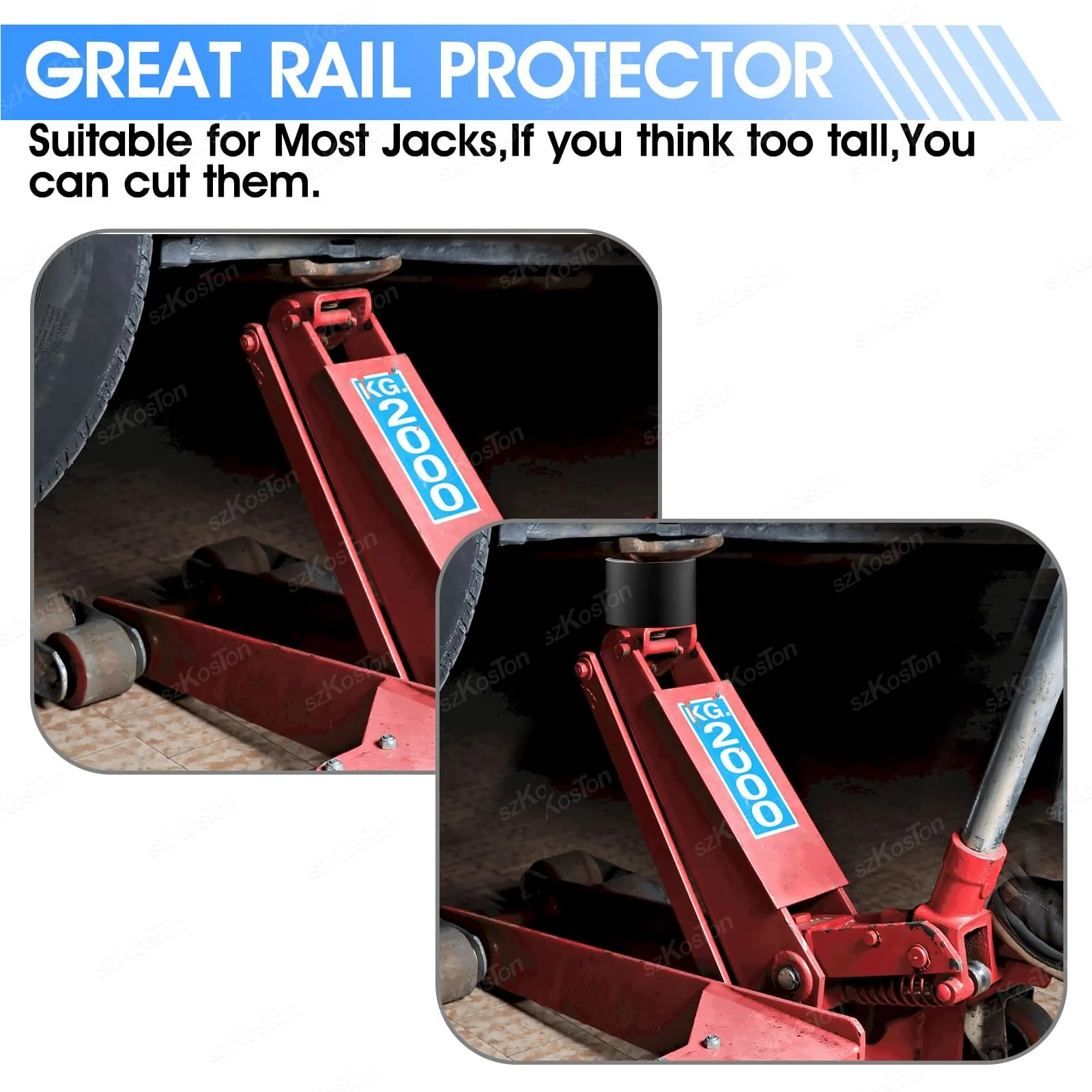 Universal Car Lift Jack Support Stand Rubber Pads Frame Protector Wheel Dolly Adapter Repair Tools