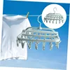 Foldable Drying Rack for Clothes Hanger with 32 ClipsDrip Hanger Plastic Hanging Drying Rack for Clothes  Underwear Socks Clip 2