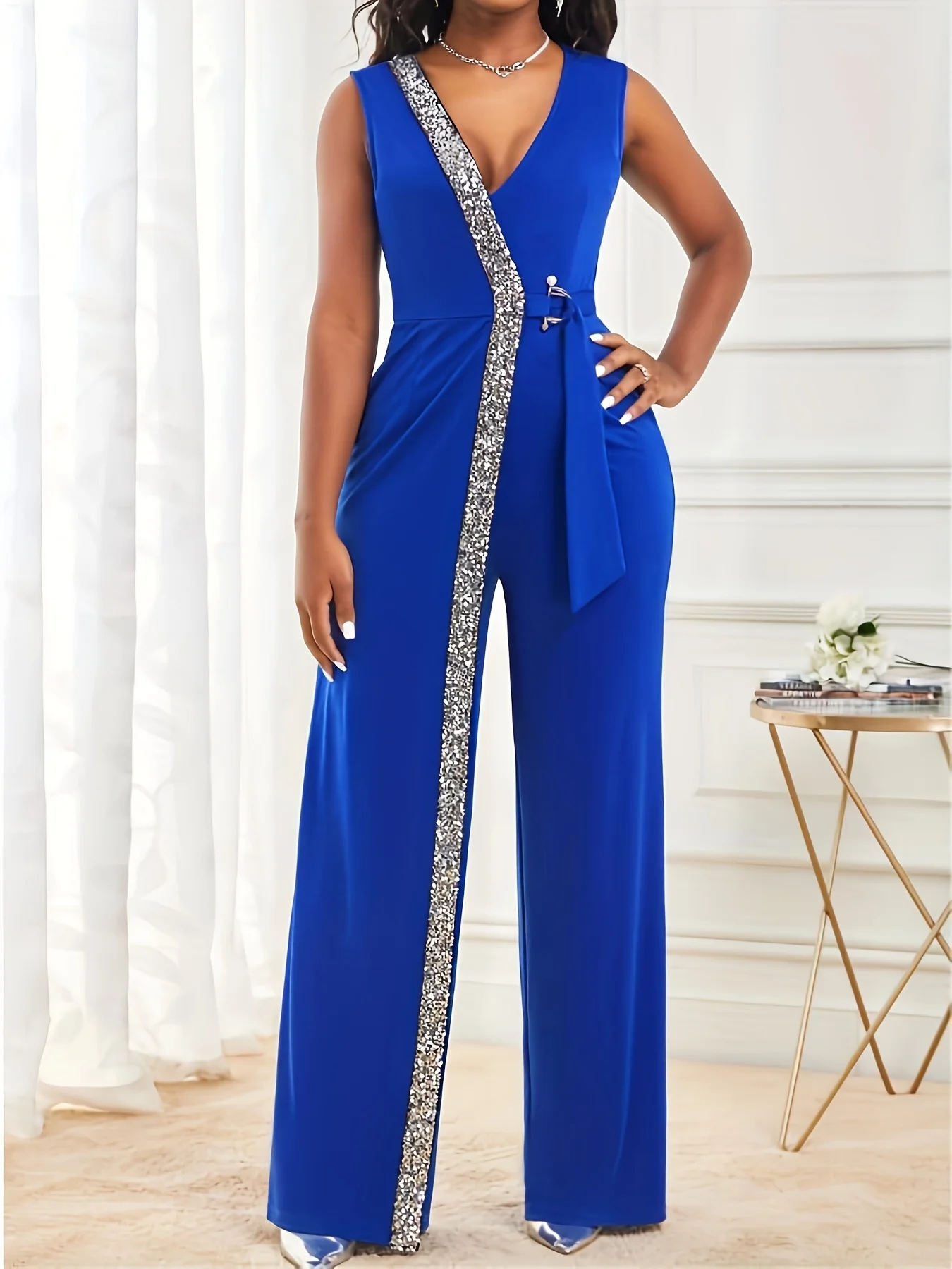 Women’s Wide Leg Zip Front Jumpsuit | Stylish