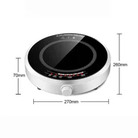 Электрическая индукционная плита 2200 Вт, настольная варочная панель со стеклянной керамической пластиной, регулируемая температура, безопасное приготовление пищи без открытого пламени — изображение 6