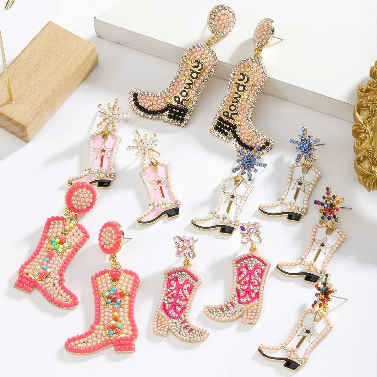 UNVOJL Orecchini Pendenti A Stivale Da Cowgirl - Metallo, Stile Retrò E Creativo, Gioielli Regalo Per Donne E Ragazze Amanti Del Country