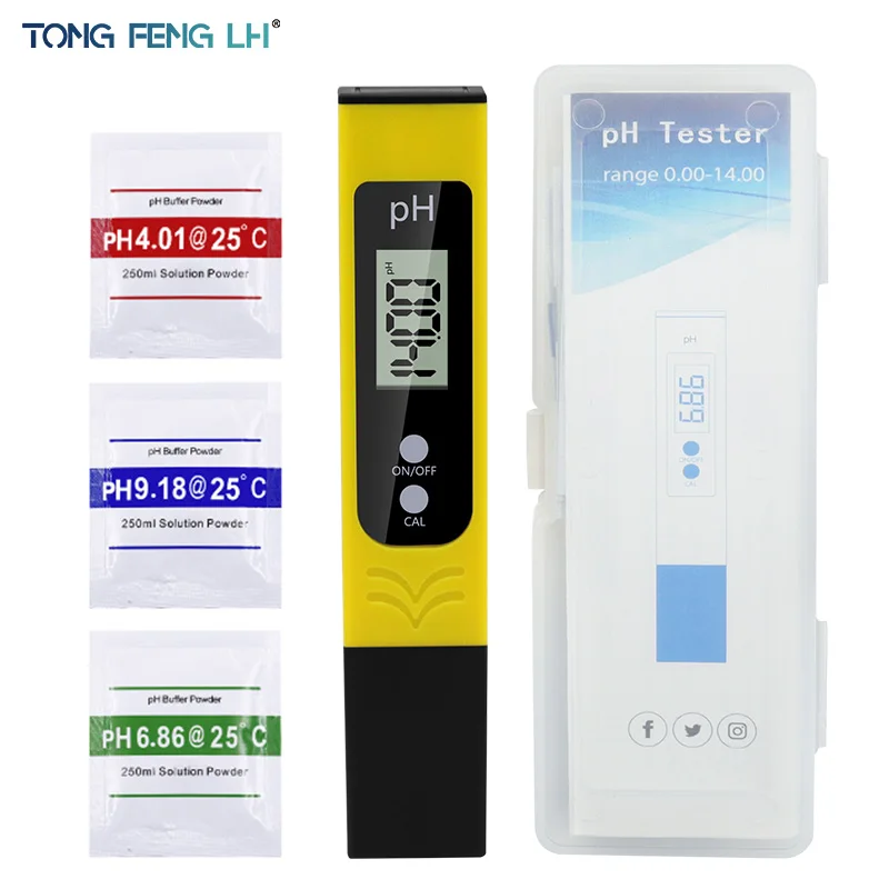 New PH Meter 0.01 High Precision for Water Quality Tester with 0-14 Measurement Range Suitable Aquarium Swimming Pool