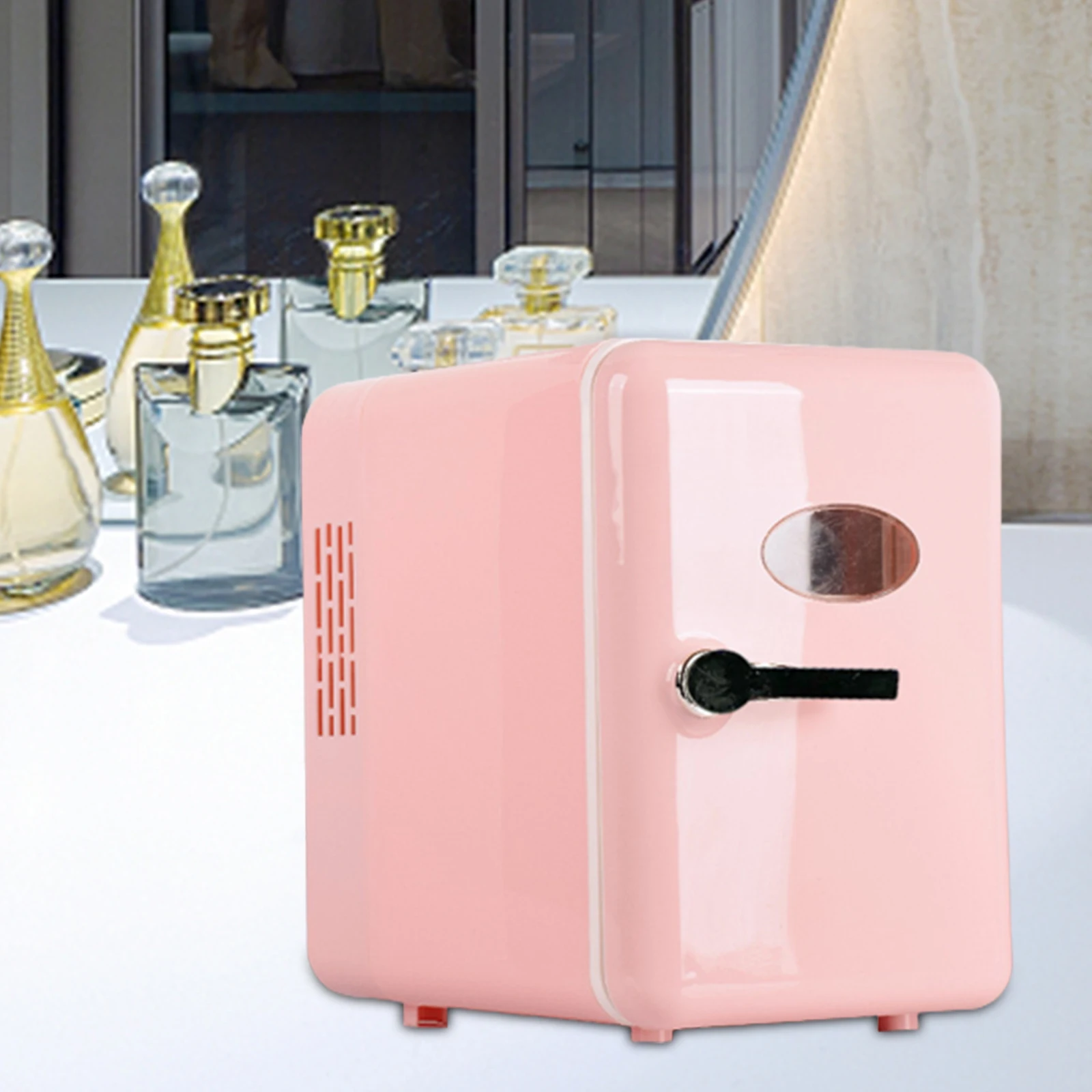 Mini Fridge 6L Drinks Fridge Small Refrigerator USB Portable for Drinks Skincare Lunch for Car Truck Travel Cooler Home