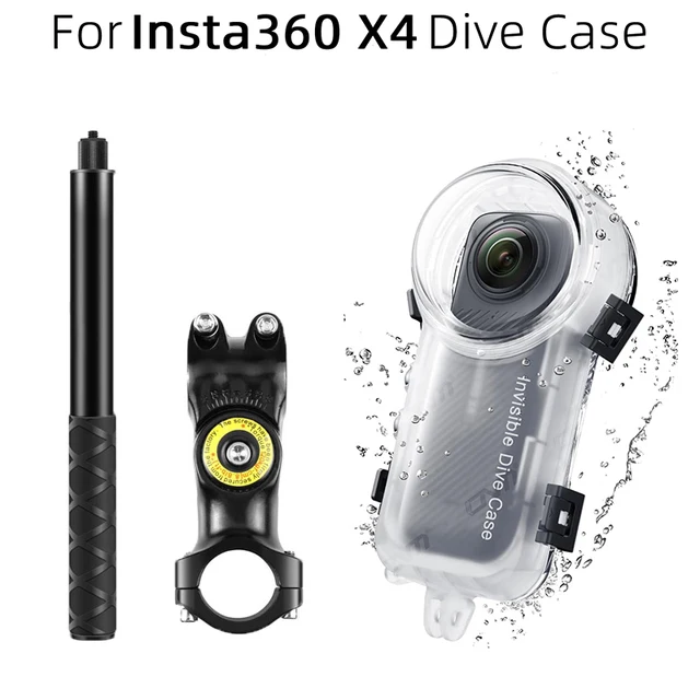 見えない自撮り棒とダイブケース、insta360 x4アクセサリー 見えない自撮り棒とダイブケース、insta360 x4アクセサリー