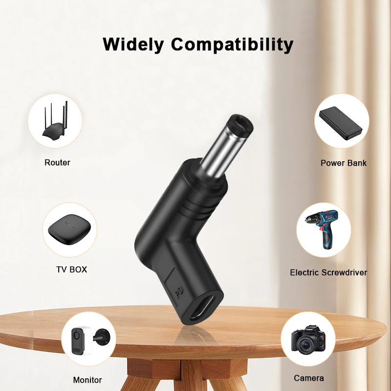 Universal USB-C PD to DC Power Connector Charging Adapter Converter