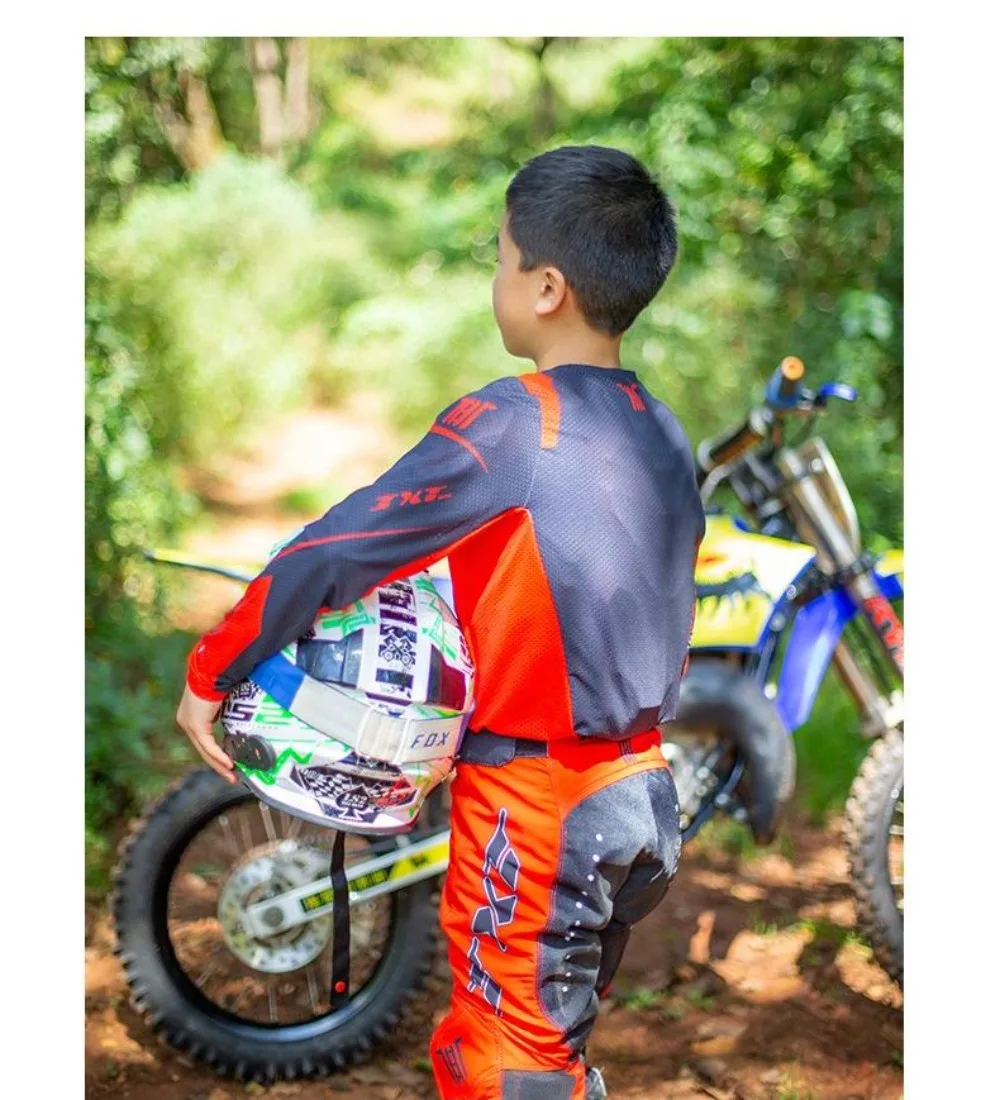 New Motocross Gear Set Dirt Bike MX Kit Off Road Race Wear ATV Combo Moto Suit f&uuml;r Kinder Boys Girls