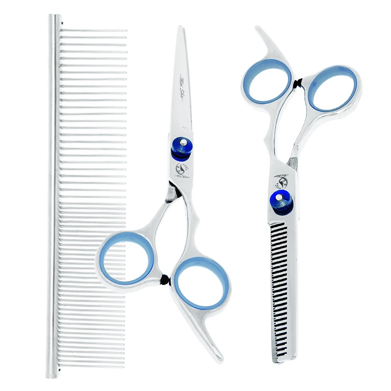 

Meisha 6 inch Dog Grooming Scissors Set Curved Head Shears Styling Tools for Animal Trimming Pet Cutting Thinning Clipper B0002A