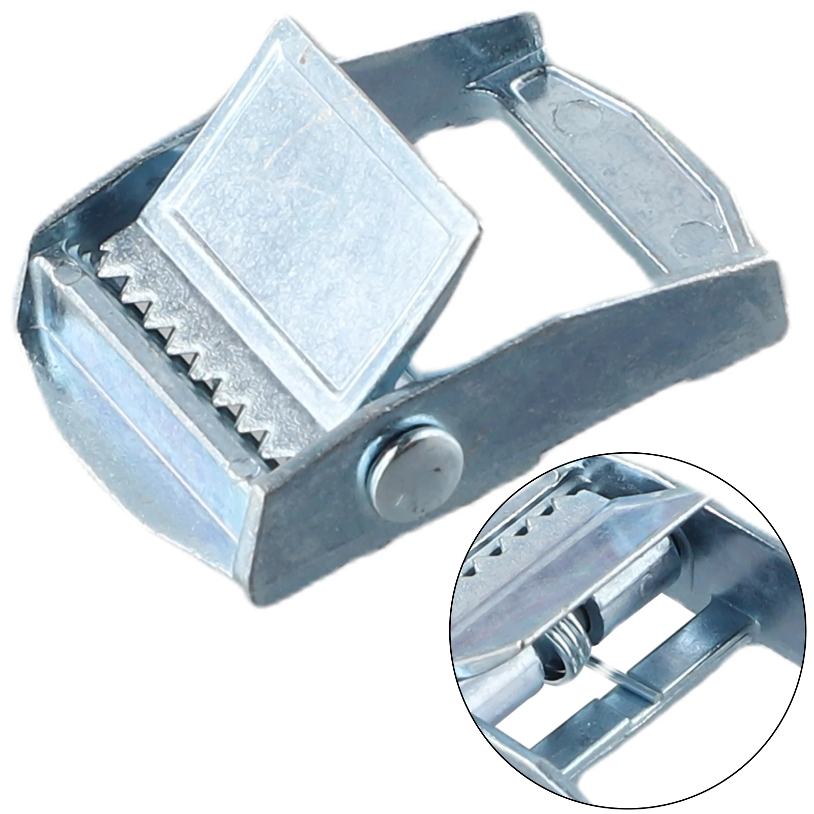 

20/25mm Strap Fixed Tensioner Zinc Alloy Buckle Safety Pull For Heavy Duty Tie‑Down Cargoes For Case Luggage Fixing Cargoes