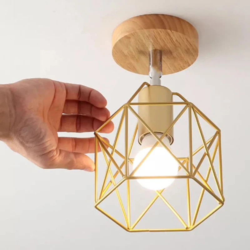 

Retro E27 LED Ceiling Lamps for Corridor Aisle Entrance Indoor Vintage LED Ceiling Lighs Chandelier Lamp for Dinning Room Home