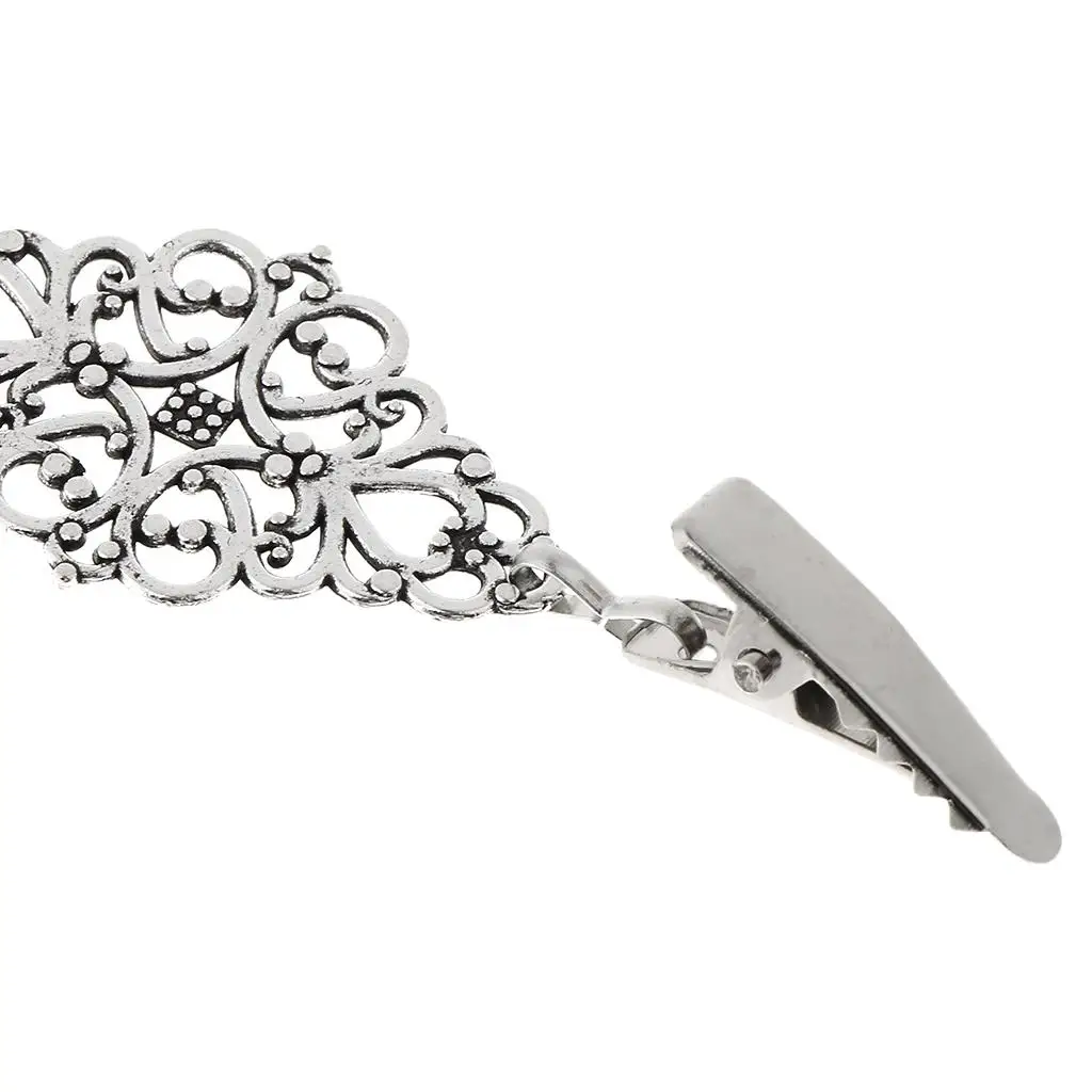 Women Vintage Sweater Cardigan Clip Hollow Alloy Plating Clothing Clips