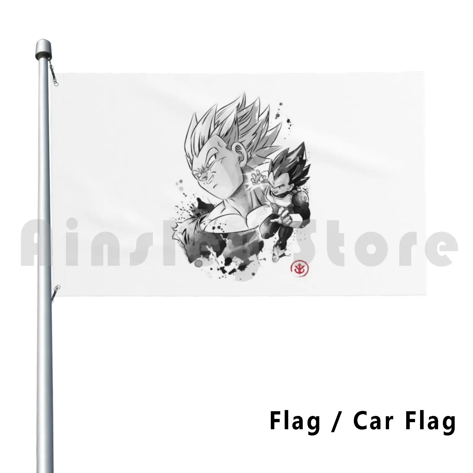 The Prince Of Flag Car Flag Funny Freezer Trunks Pickle Anime Sleeve Black
