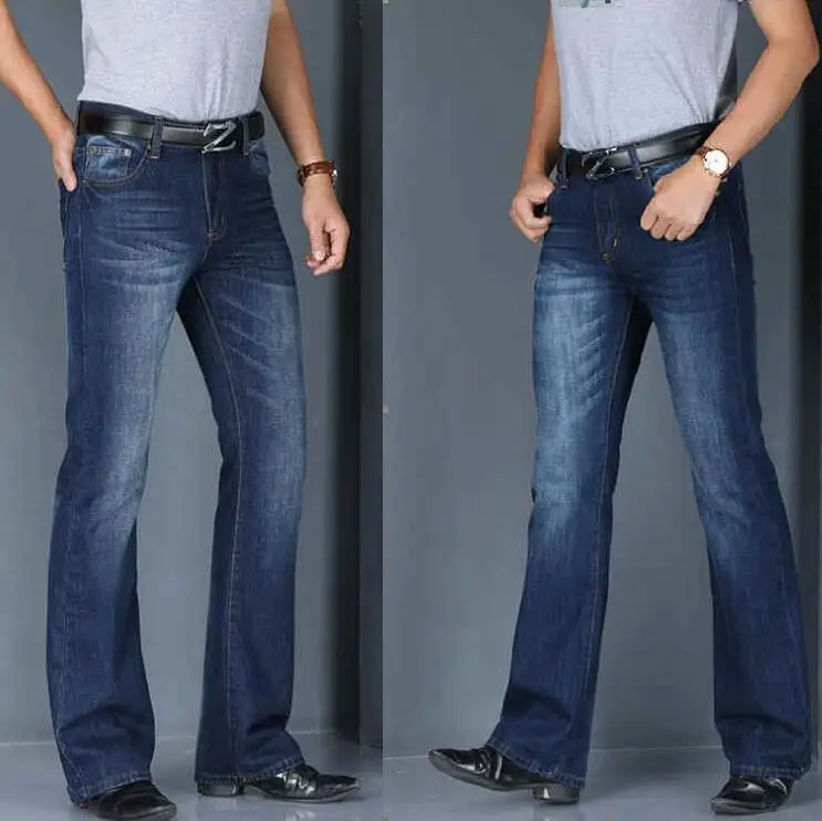 Men's Flared Jeans Designer Classic Multiple Styles Size 28-40 5