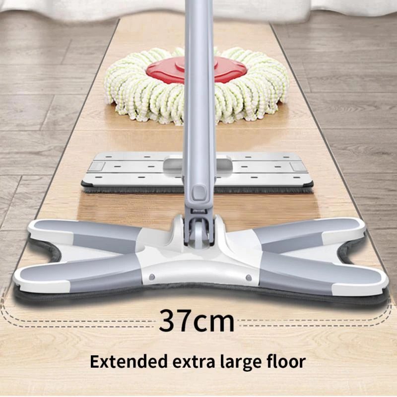 Steen Monteur voetstappen X-type Flat Floor Mop With Replace Cloth Heads 360 Degree Squeeze Mop  Hand-free Wash Household Lazy Mop Home Cleaning Tool - Mops - AliExpress